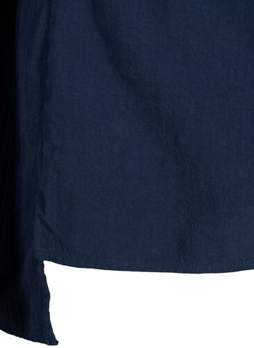 FLASH - Bluse aus Baumwolle mit halblangen Ärmeln, Navy Blazer, Packshot image number 3