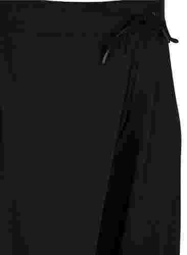 Lockere Culotte-Hose aus Rippqualität, Black, Packshot image number 2