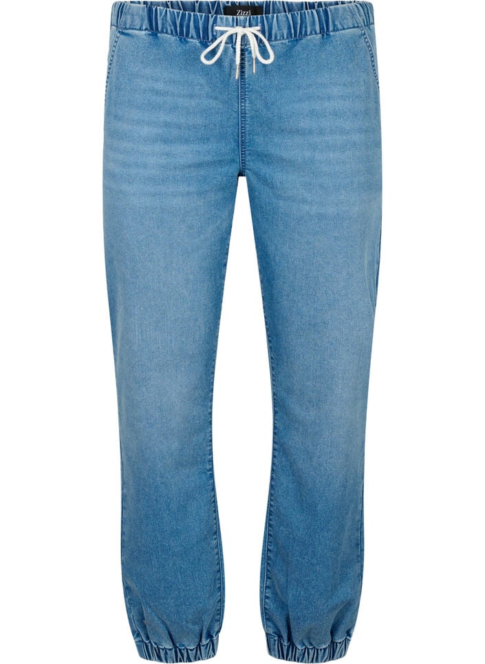 Jeans-Jogginghose mit Taschen, Blau, Packshot image number 0