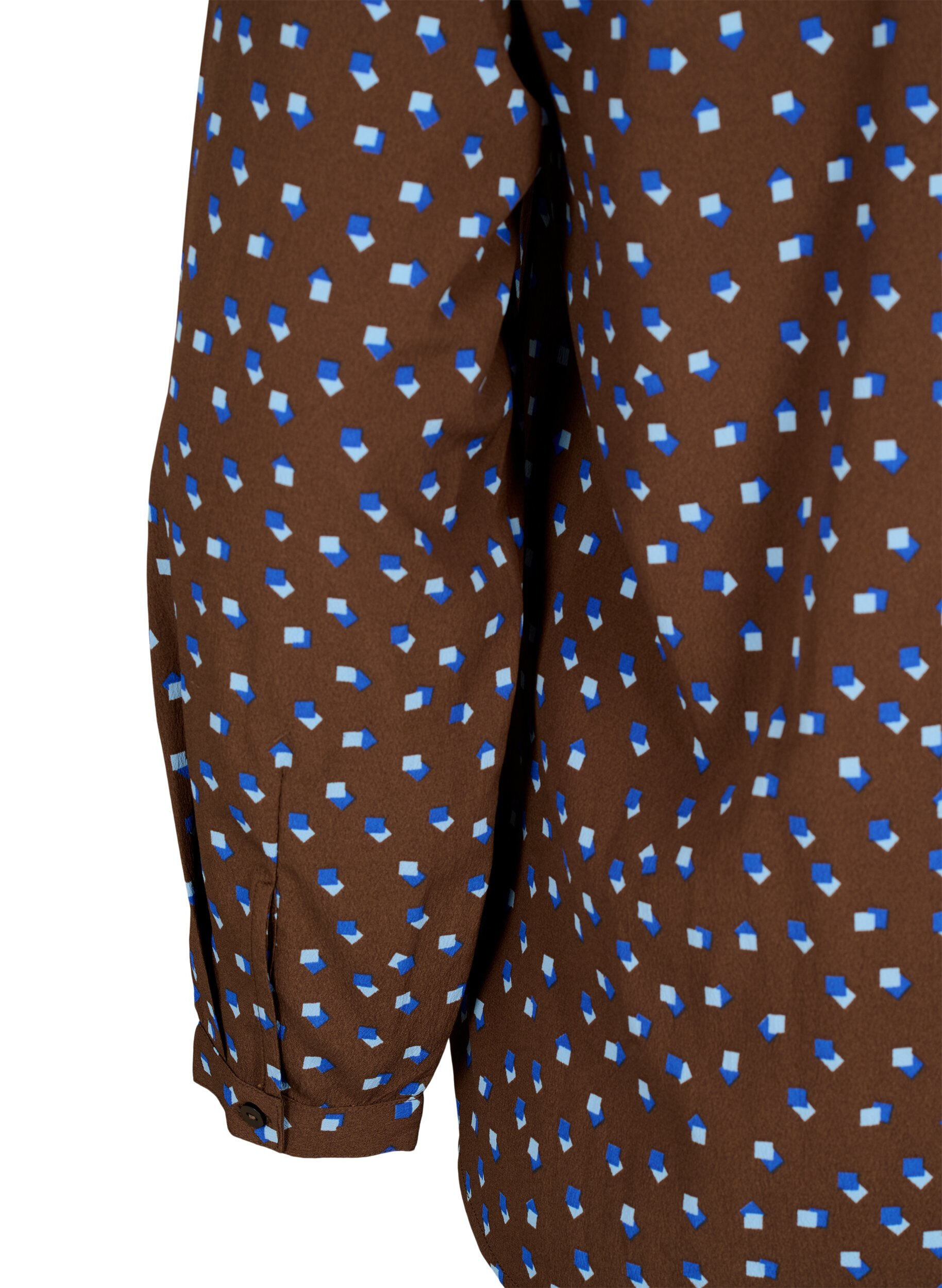 ZizziFLASH &ndash; Lang&auml;rmlige Bluse mit Druck, Chicory Coffee AOP, Packshot image number 3