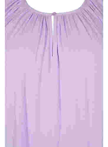 Kurzärmeliges Kleid aus Viskose, Lavendula, Packshot image number 2