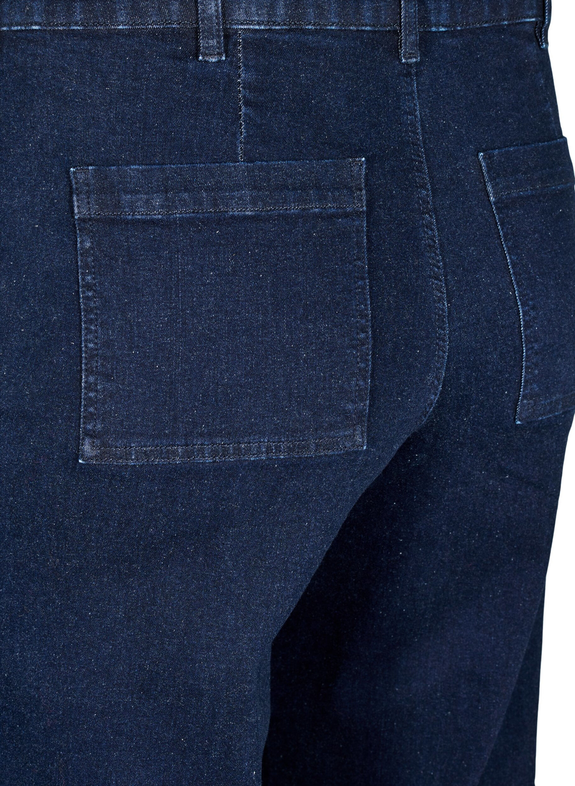 ZizziJeans mit hoher Taille und weitem Bein, Blau, Packshot image number 3