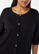 Strickjacke mit Herzkn&ouml;pfen und kurzen &Auml;rmeln, Schwarz, Model image number 3