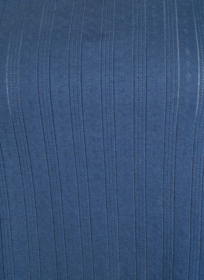 Bio-Baumwoll-Pyjamaoberteil mit Fl&uuml;gel&auml;rmeln, Blau, Packshot image number 2