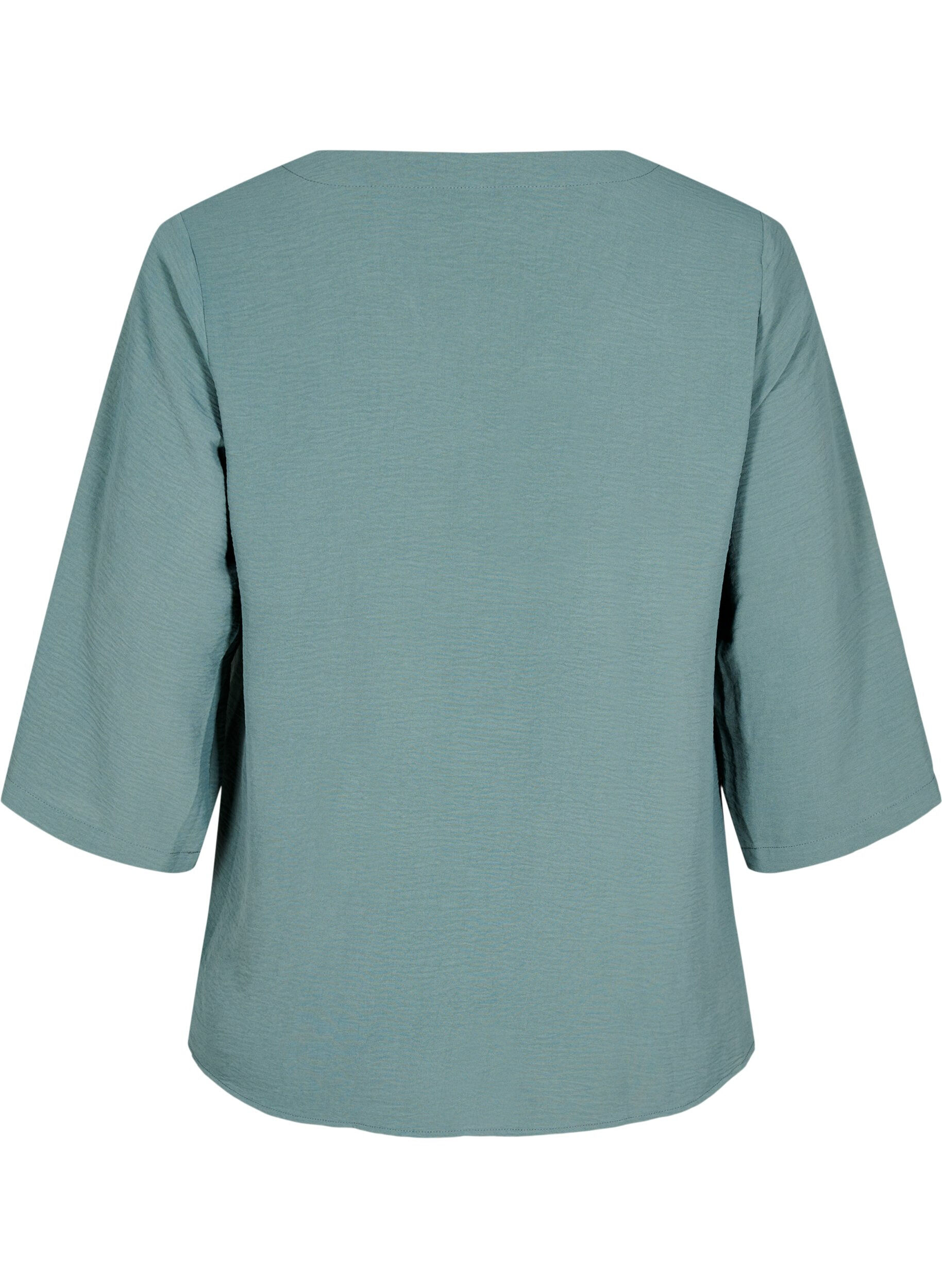 ZizziBluse mit 3/4-&Auml;rmeln, Gr&uuml;n, Packshot image number 1