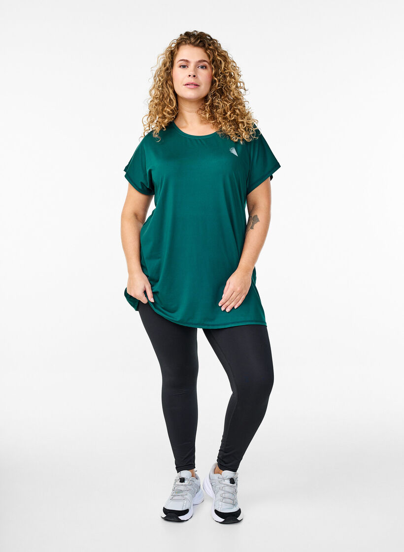 Langes Trainingsshirt, Gr&uuml;n, Model image number 1