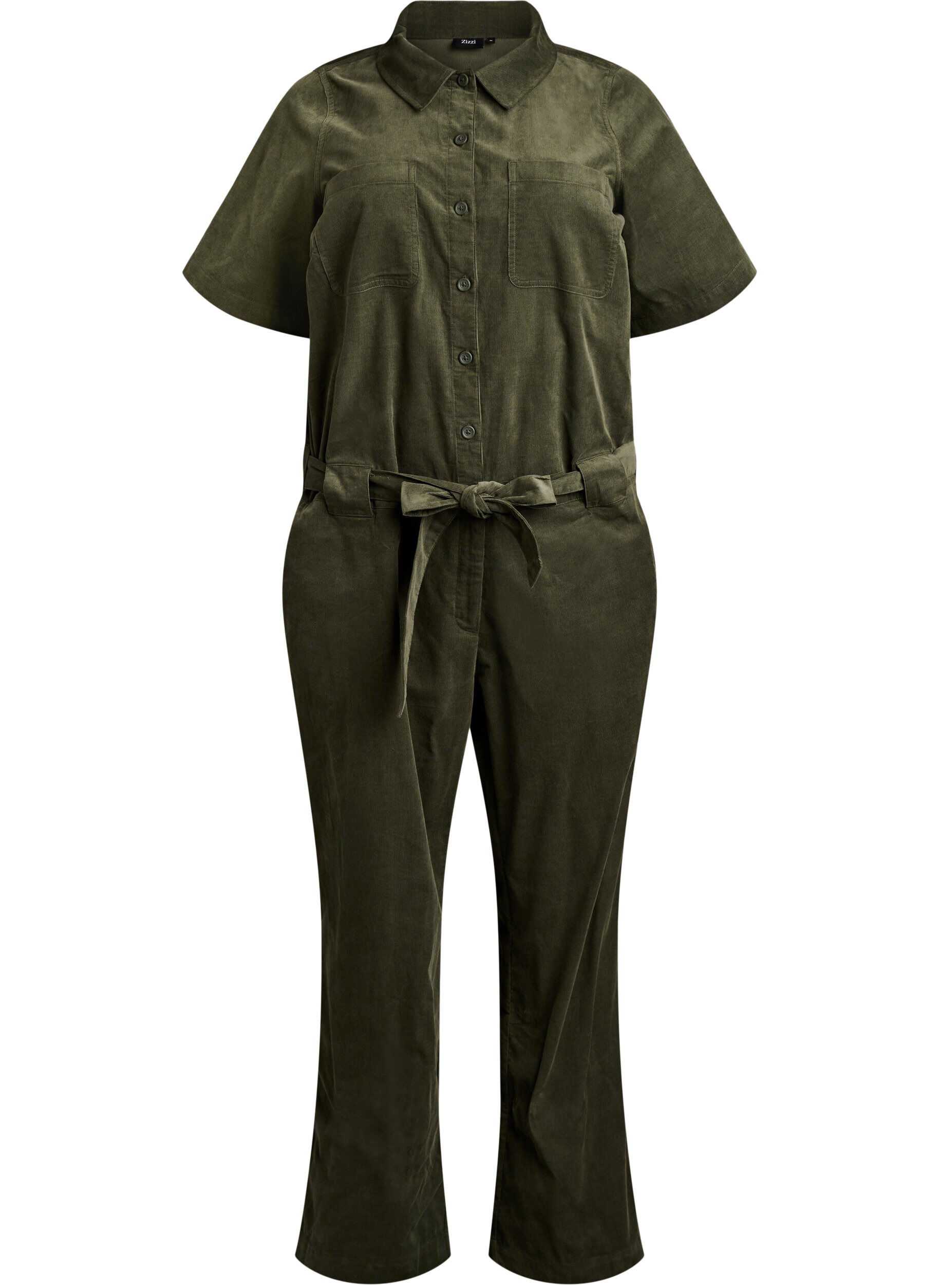 Jumpsuit aus Cord mit geradem Bein