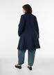 A-line wool coat with pockets, Blue, Model image number 2