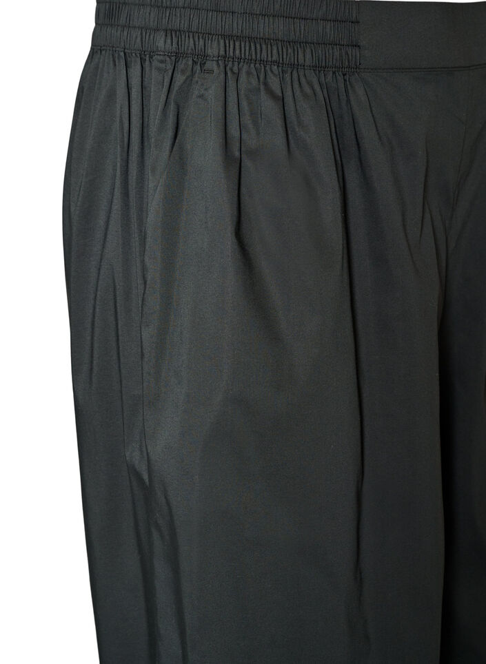 Culotte mit Gummizugbund und weiten Beinen, Schwarz, Packshot image number 2