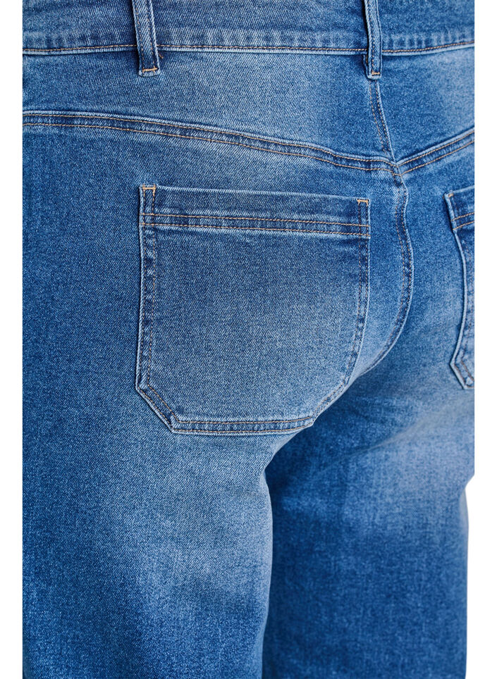 Jeans mit Vordertaschen und geraden Beinen, Blau, Packshot image number 3