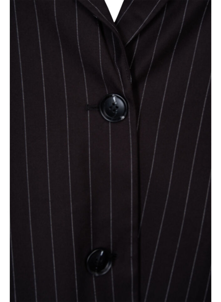 Pinstripe Blazer, Black W. Pinstripe, Packshot image number 2