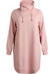 Kurzes Sweatshirtkleid mit Stehkragen und Taschen, Rot, Packshot image number 0
