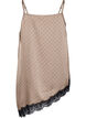 Tr&auml;gertop mit Spitze und asymmetrischem Saum, Beige, Packshot image number 1