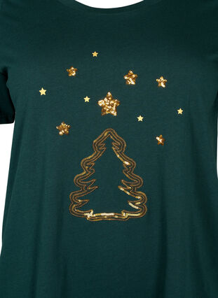 Weihnachts-T-Shirt mit Pailletten, Scarab W.  Tree, Packshot image number 2
