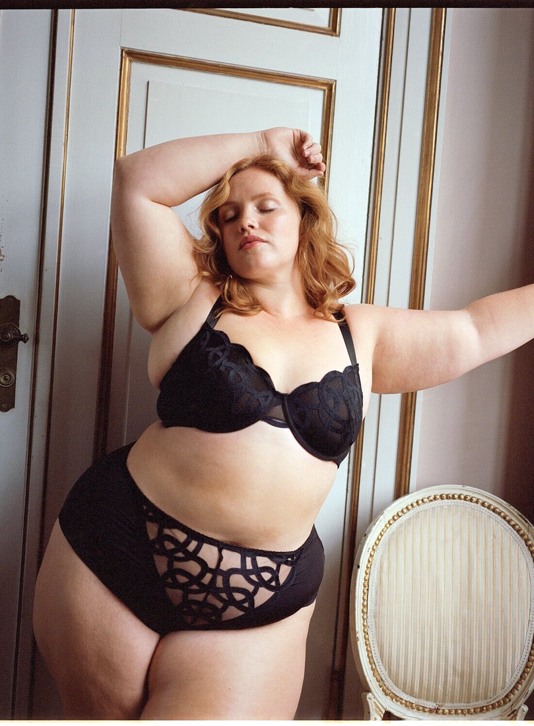 ZizziBalconette-Set mit grafischer Spitze, , Model