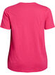 Kurz&auml;rmeliges T-Shirt mit V-Ausschnitt, Pink, Packshot image number 1