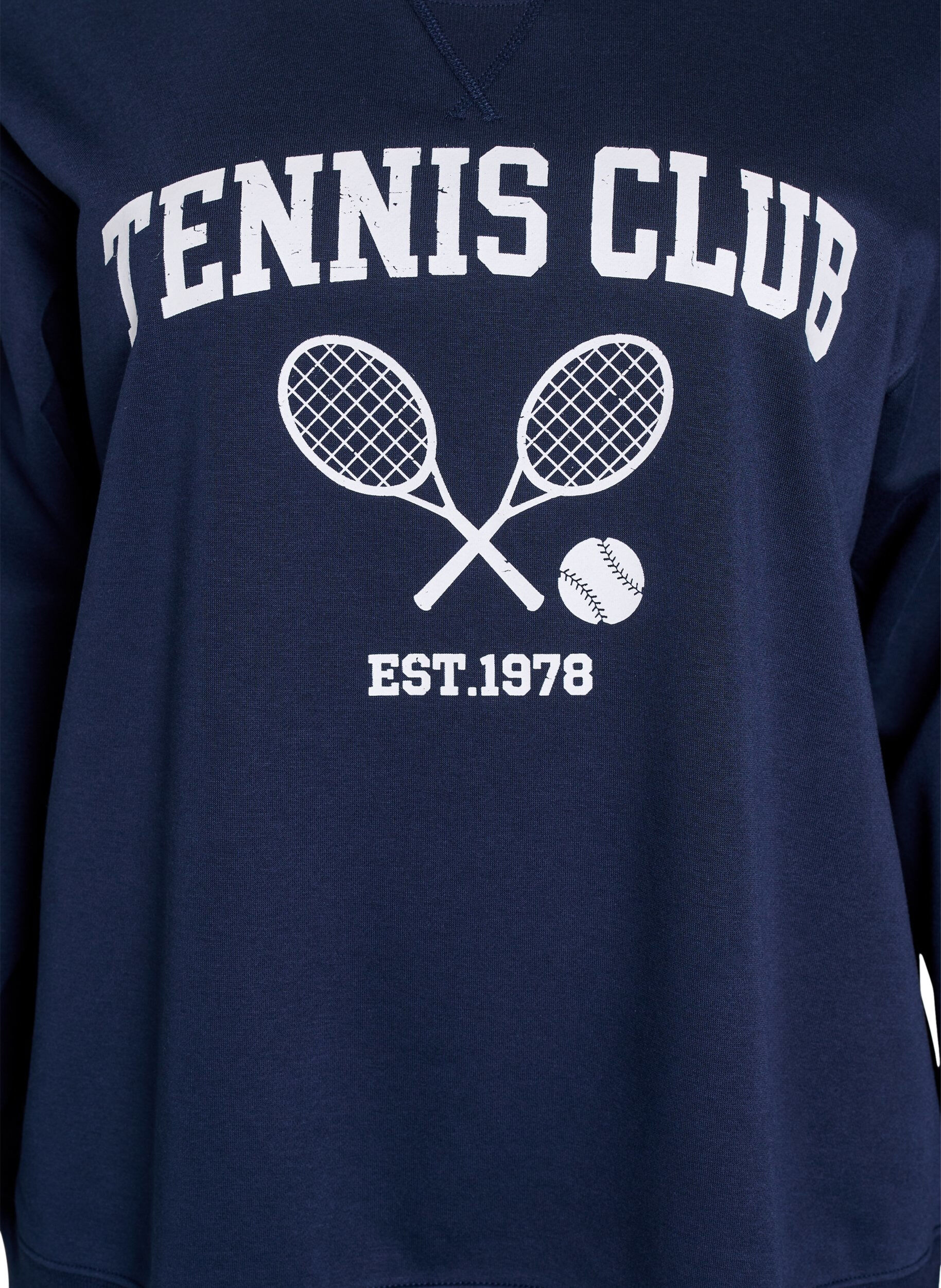 ZizziSportliches Sweatshirt mit Aufdruck, Blau, Packshot image number 2