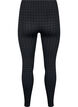 Seamless Leggings mit Hahnentrittmuster, Black w. Dark Grey, Packshot image number 1