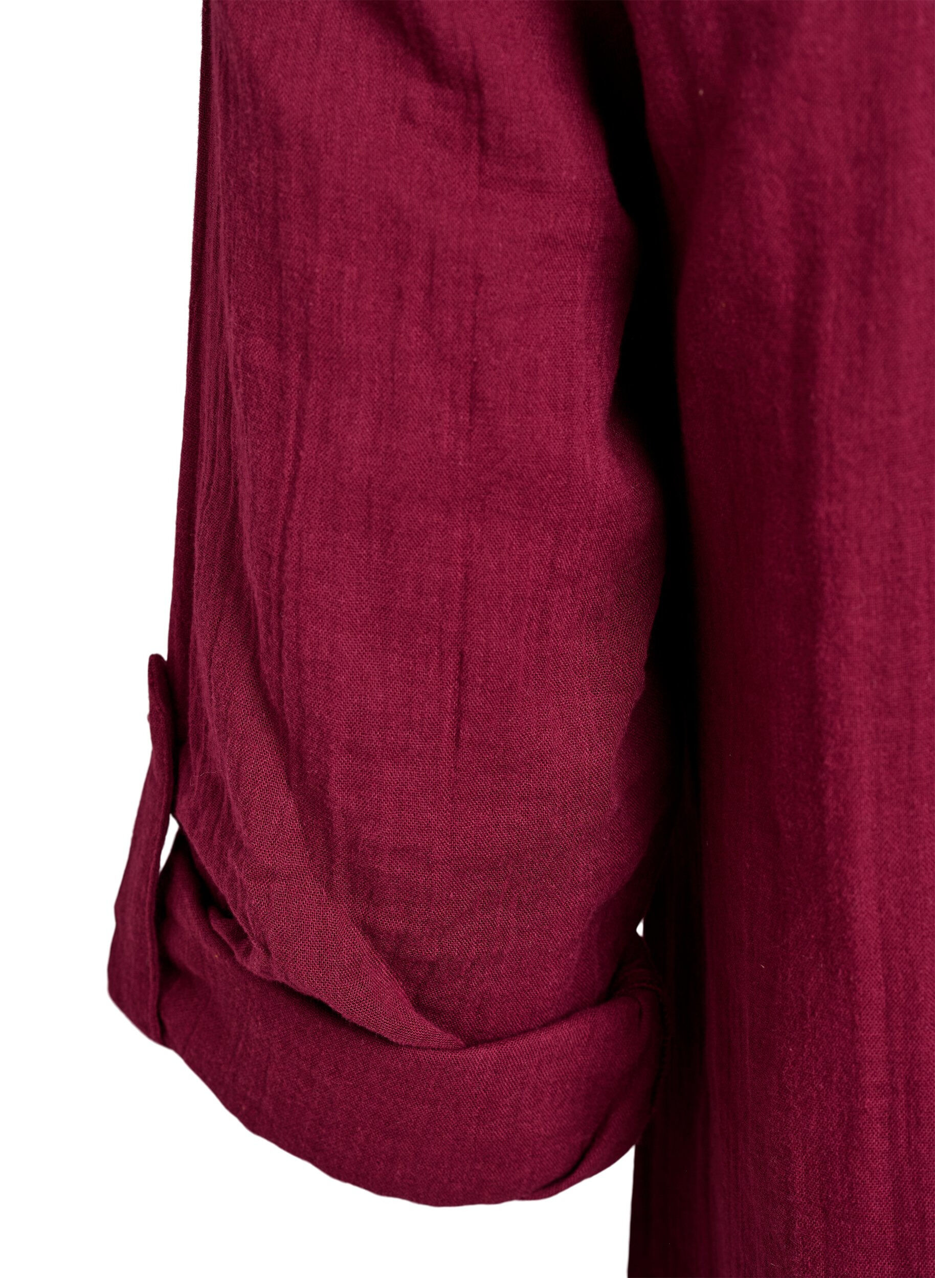 ZizziTunika aus Baumwollmusselin mit Broderie Anglaise, Dunkles Bordeaux, Packshot image number 3