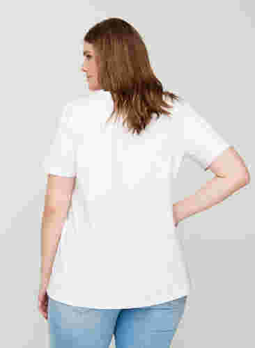 Basic T-Shirt, Bright White, Model image number 1