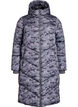 Lange Camouflage-Steppjacke, Grau, Packshot image number 0