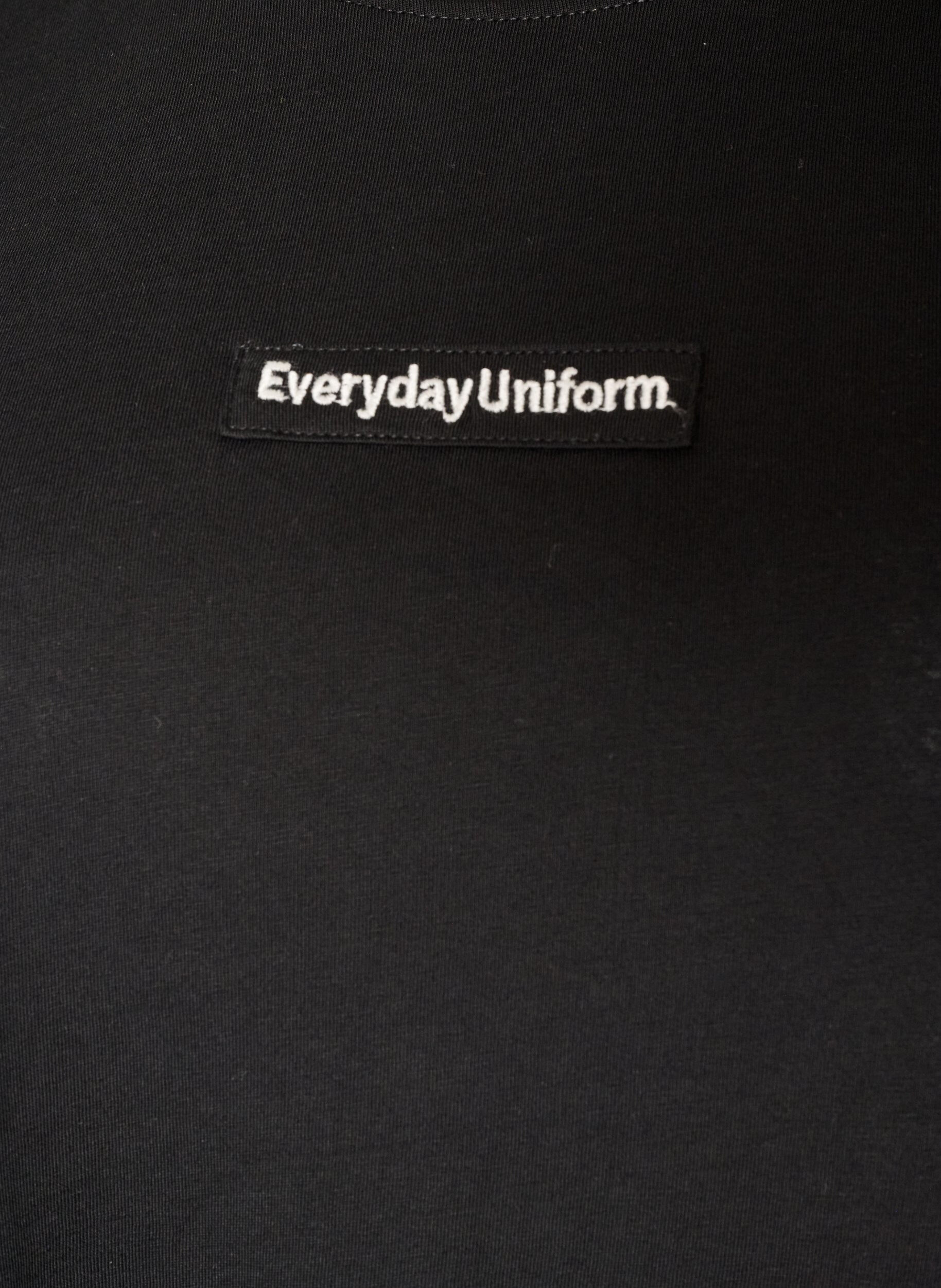 ZizziT-Shirt aus Baumwolle mit Text-Badge, Schwarz, Packshot image number 2