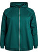 Hoodie aus Sweatstoff mit Rei&szlig;verschluss und R&uuml;ckendruck, Gr&uuml;n, Packshot image number 0