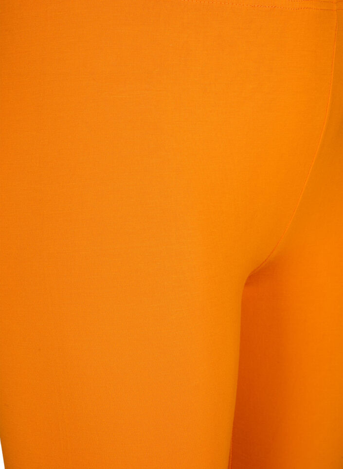 Basic 3/4-Leggings aus Viskose, Orange, Packshot image number 2