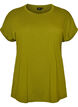 Kurz&auml;rmeliges T-Shirt aus einer Baumwollmischung, Gr&uuml;n, Packshot image number 0