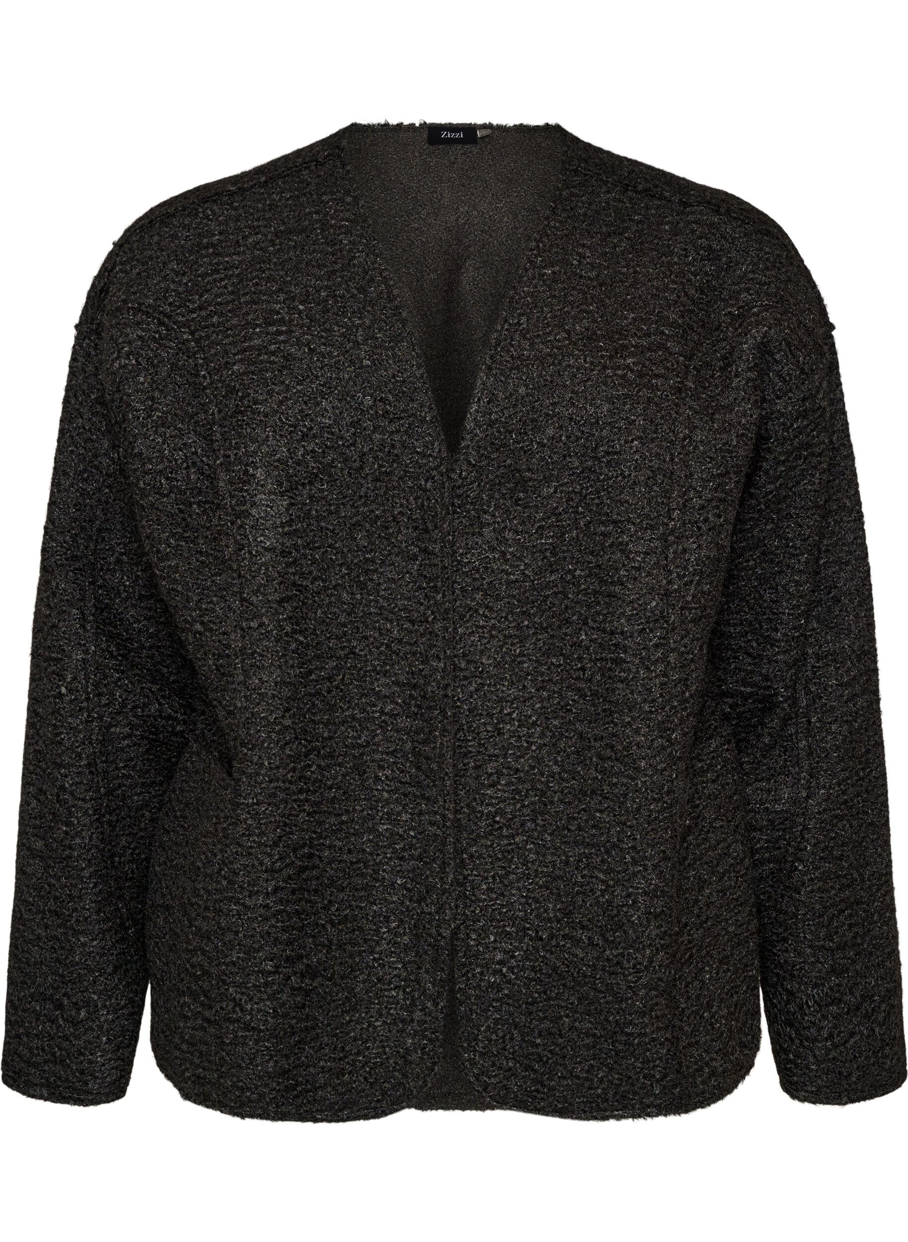 Lockere Strickjacke mit Taschen