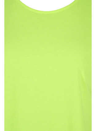 Neonfarbenes T-Shirt aus Baumwolle, Neon Lime, Packshot image number 2