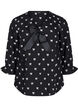 Bluse mit Schleifen und 3/4-Ärmeln, Black White Bow, Packshot image number 0