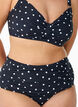 Hoch taillierte Bikinihose mit Polka Dots, Schwarz, Packshot image number 2