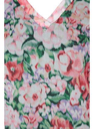 Langarm Bluse mit Blumenprint und Smock, Flower AOP, Packshot image number 2