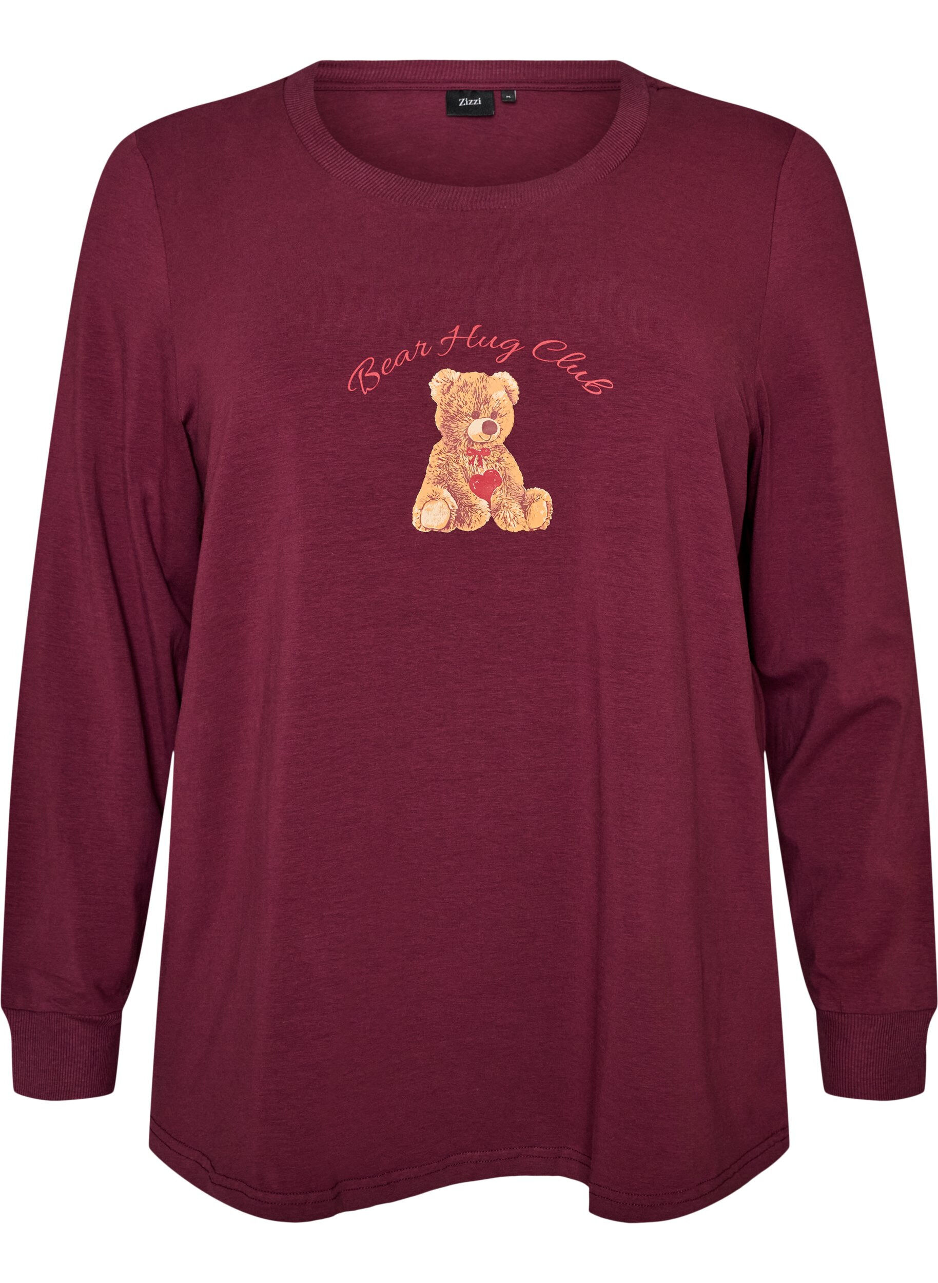 Nachtbluse mit Print