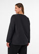 Hemdbluse mit Lochstickerei, Schwarz, Model image number 2