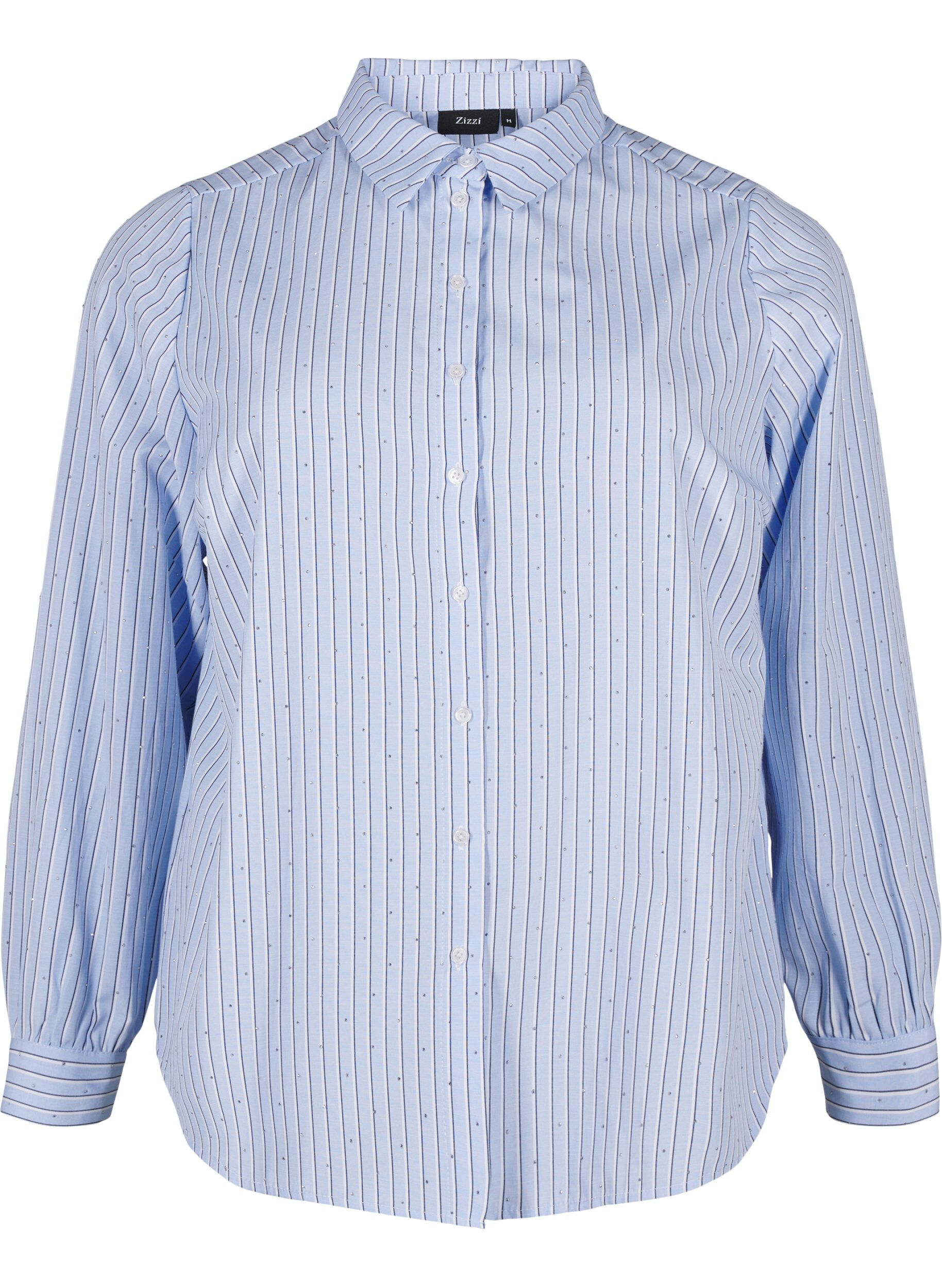 Bluse mit Streifen und Nieten