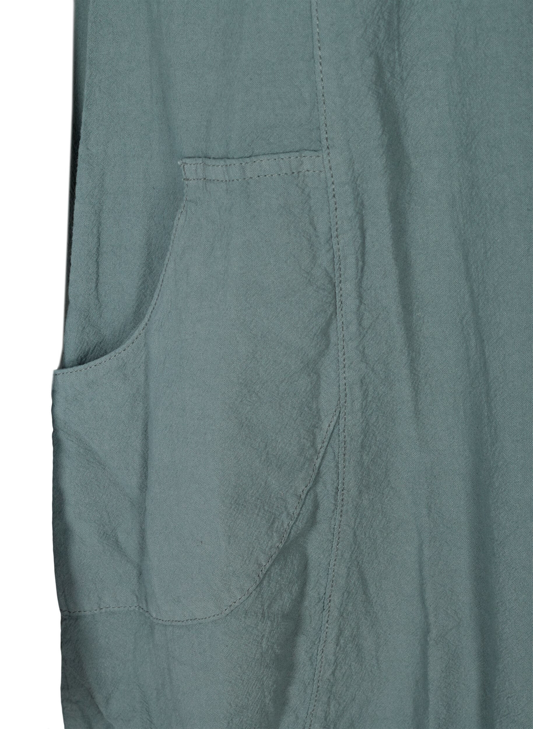 ZizziKurzarm Kleid aus Baumwolle, Gr&uuml;n, Packshot image number 3
