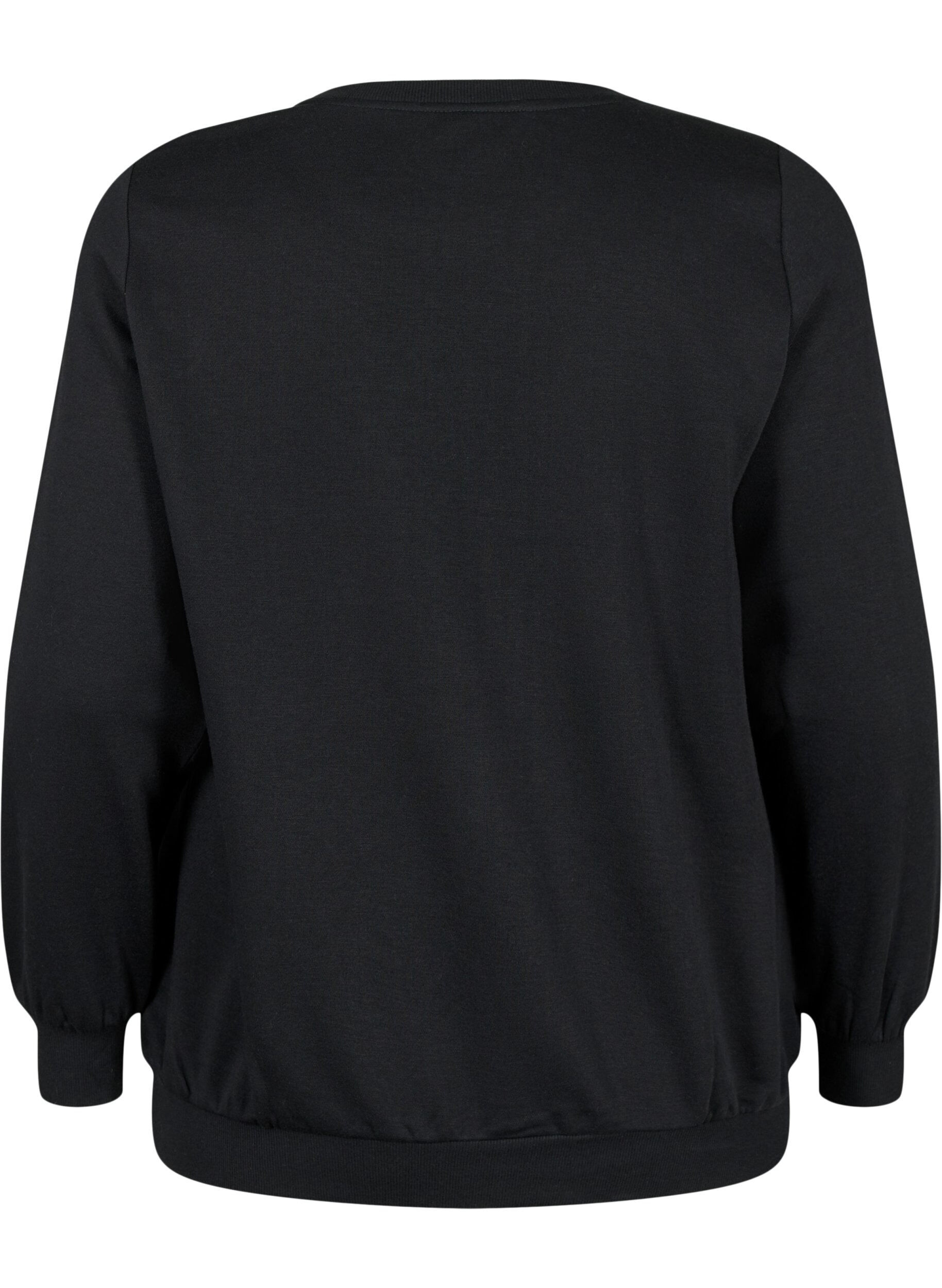 ZizziWeihnachts-Sweatshirt, Black LOADING, Packshot image number 1
