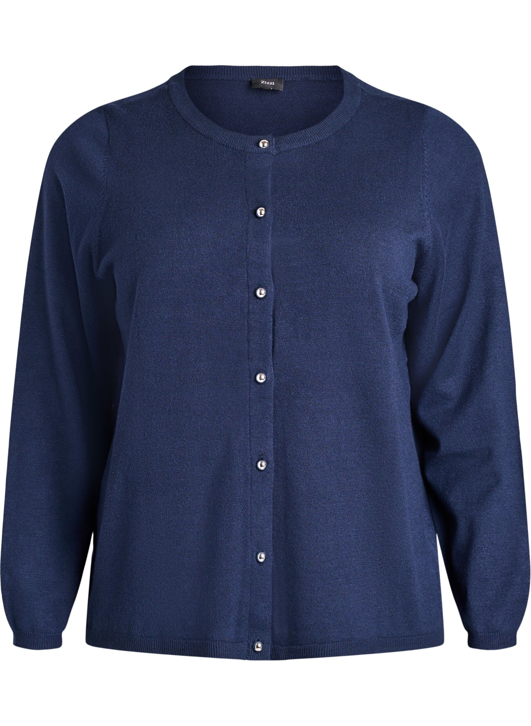 Cardigan mit runden Kn&ouml;pfen