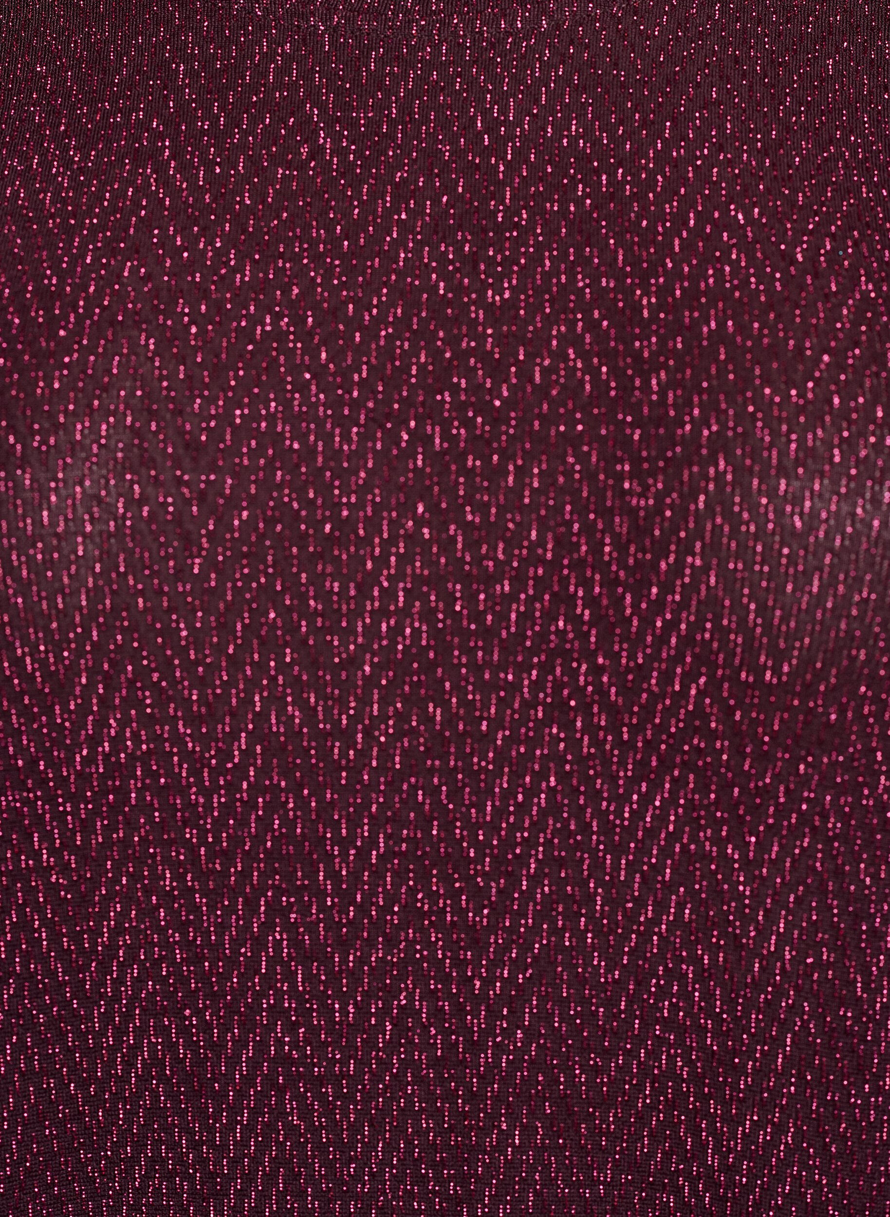 ZizziBluse mit Fischgr&auml;tenmuster und Glitzerfaden, Dunkles Bordeaux, Packshot image number 2