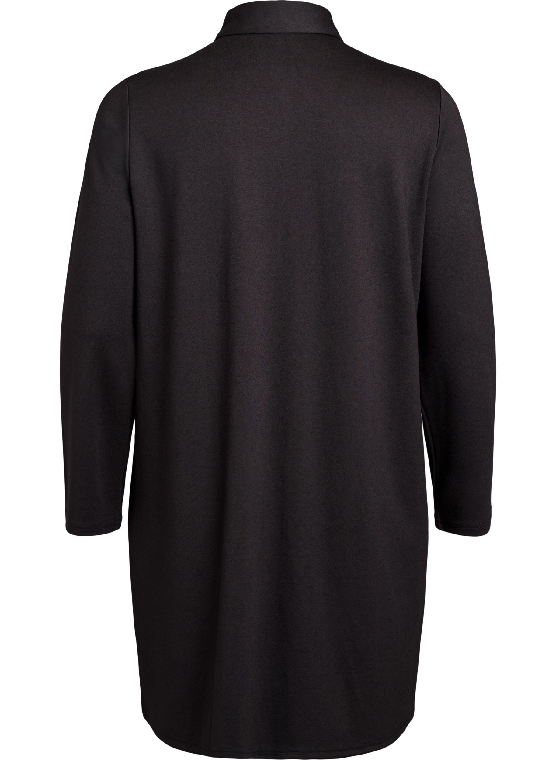 ZizziHemdblusenkleid mit Zierkn&ouml;pfen, Schwarz, Packshot image number 1