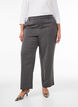 Hoch taillierte Anzughose mit gerader Passform, Grau, Model image number 2