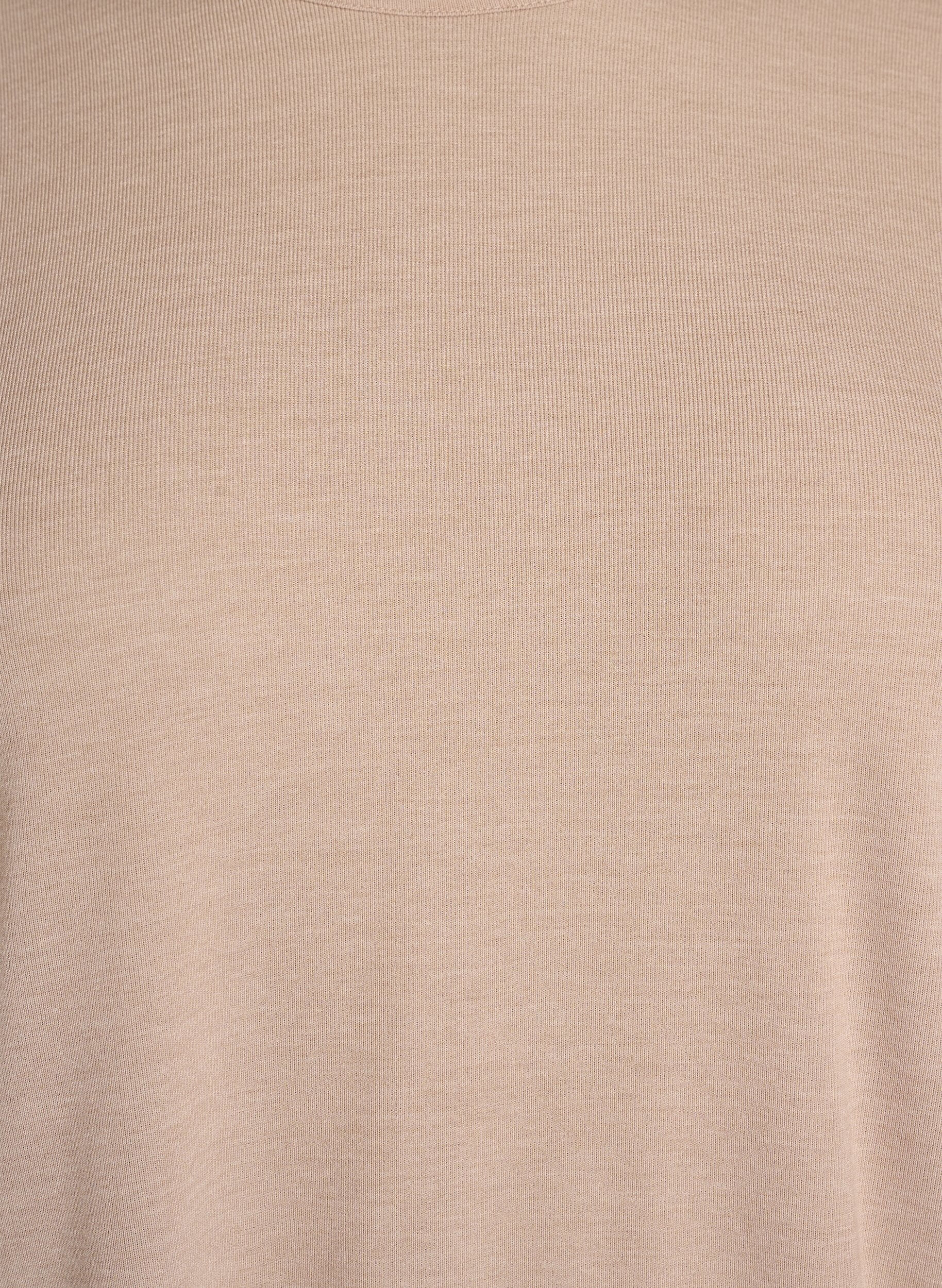 ZizziBluse aus Jersey mit 3/4-&Auml;rmeln, Beige, Packshot image number 2