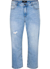 Gekürzte Vera-Jeans mit Destroyed-Details	