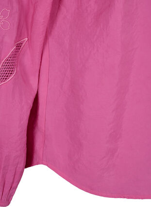 Bluse aus TENCEL™-Modal mit gestickten Details, Phlox Pink, Packshot image number 4