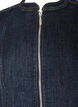Figurbetonte Jeansjacke mit Rei&szlig;verschluss, Blau, Packshot image number 2