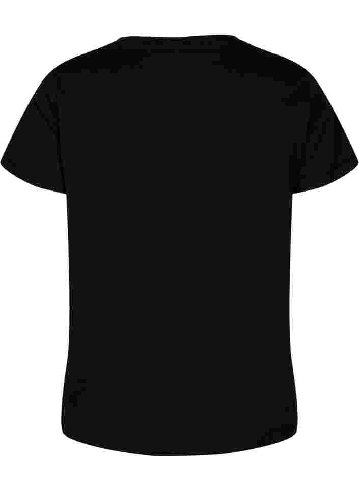 Trainings-T-Shirt mit Print, Black w. Copper Foil, Packshot image number 1