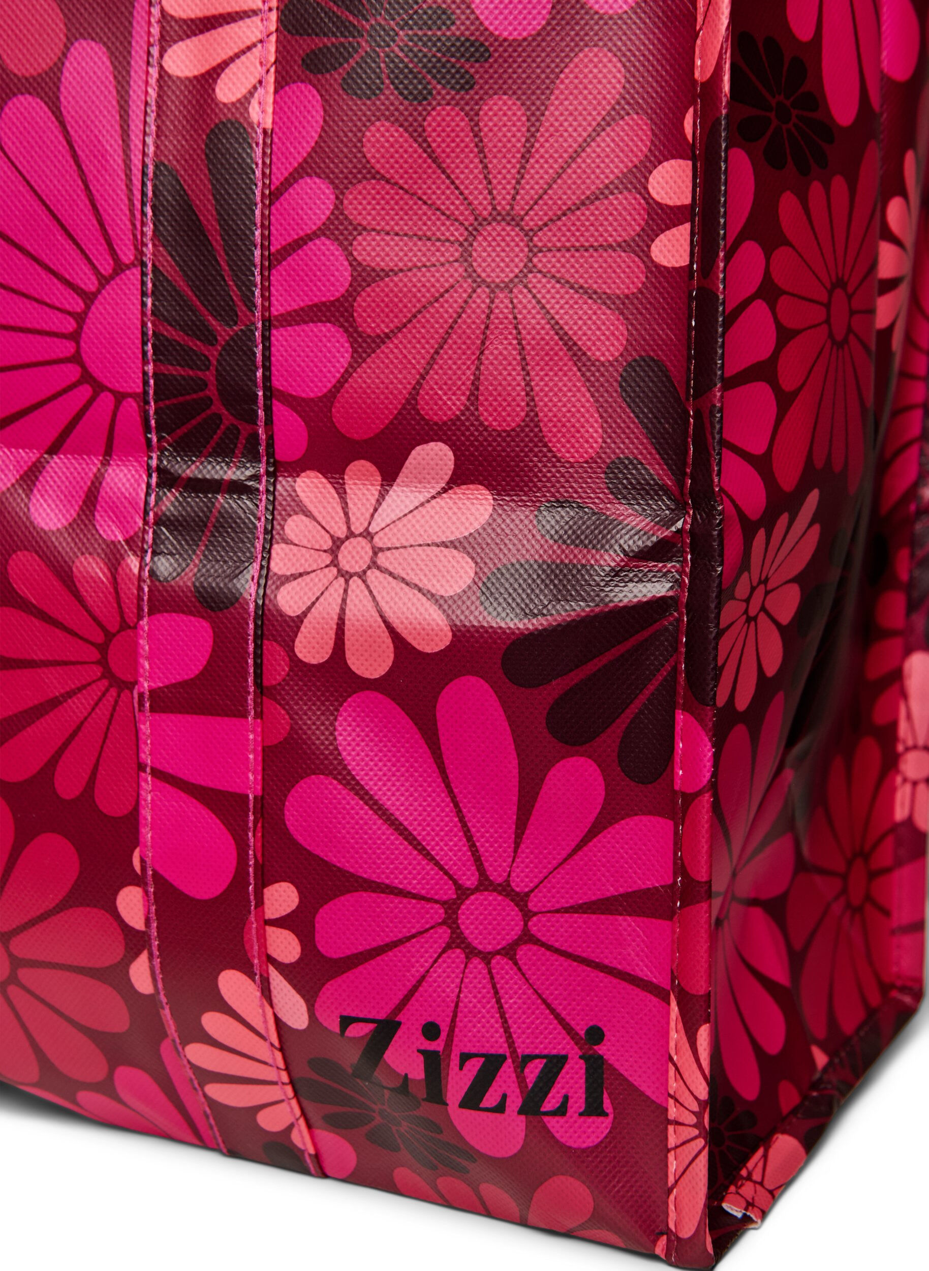 ZizziEinkaufstasche mit Rei&szlig;verschluss, Rot, Packshot image number 2