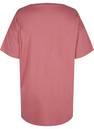 Langes kurzarm T-Shirt aus Baumwolle, Deco Rose, Packshot image number 1
